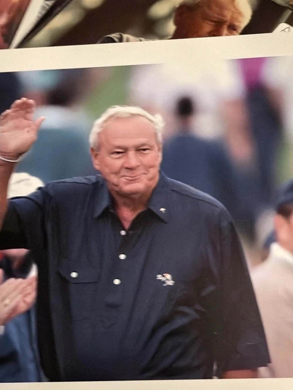Blue & White Arnold Palmer Portrait Photograph Print